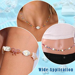 35 шт. 7 стиля гальванизированных непрозрачных смоляных бусин с имитацией барочного жемчуга&nbsp;RESI-CJ0005-09