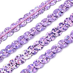 Бусины с пайеткой из экологически чистого пластика&nbsp;PVC-Q092-6mm-P50129