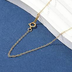 Латунные кабельные цепочки ожерелья для женщин и мужчин&nbsp;NJEW-Z068-02G-01