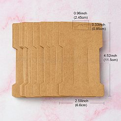 Открытки с заколками для волос из крафт-бумаги DIY-YW0007-32