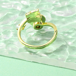 Эмалевые вращающиеся манжеты-кольца с изображением бабочек и ветряных мельниц для женщин&nbsp;RJEW-R005-10G