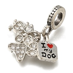 Подвеска из эмалированного сплава с покрытием из сплава в европейском стиле PALLOY-A009-12P