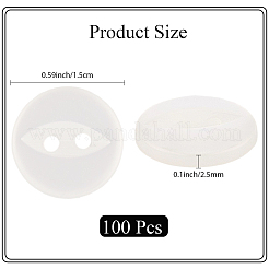 100 шт. пуговицы из смолы с 2 отверстиями BUTT-CY0001-23A