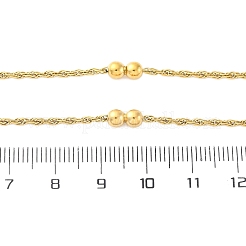 Ожерелья из двойной круглой веревочной цепи из нержавеющей стали 304&nbsp;NJEW-C073-10G