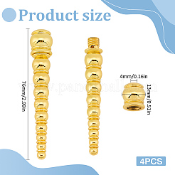 4 шт. алюминиевые торцевые заглушки&nbsp;DIY-MA0006-67G-02