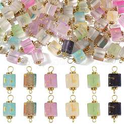 100 шт. блестящие подвески-кубики из матового стекла PALLOY-FS00042-02