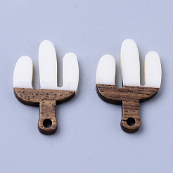 Подвески из смолы и ореха&nbsp;LS-RESI-N025-008A-B02