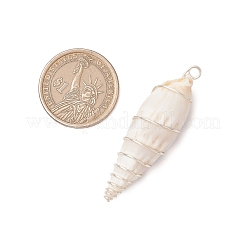 Большие подвески из натуральной спиральной ракушки&nbsp;PALLOY-JF03397-01