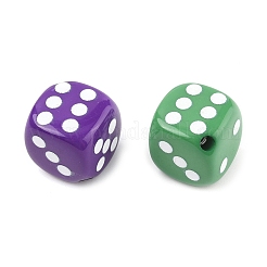 Непрозрачные акриловые бусины с распылением SACR-Z009-02