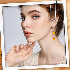 50 шт. бусины ручной работы в стиле лэмпворк на Хэллоуин&nbsp;LAMP-PA0001-43