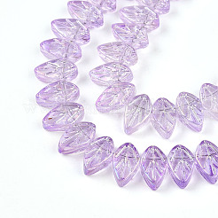 Гальванических цвета AB гальваническим стеклянные бусы пряди EGLA-B004-02A-NA01