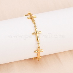 Браслеты-цепочки с поперечными связями из нержавеющей стали 304&nbsp;BJEW-D359-13B-G