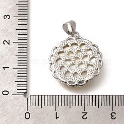 Латунь с резными подвесками из натуральных ракушек KK-Z091-01P-02