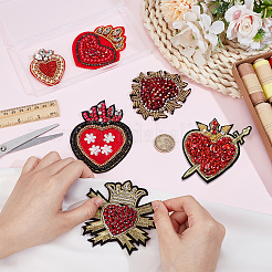 Нашивки из ткани сердца&nbsp;PATC-BC0001-20