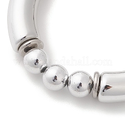 3 шт. круглых и изогнутых трубчатых пластиковых эластичных браслетов CCB&nbsp;BJEW-JB12999