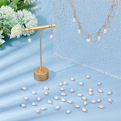 50 шт. 2-х цветные натуральные жемчужные рисовые подвески PALLOY-HS00010