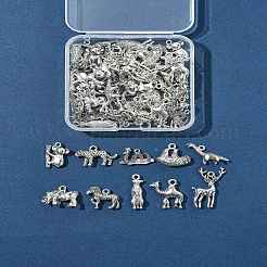 50 шт. подвески в виде животных из сплава в тибетском стиле&nbsp;FIND-FS0004-34