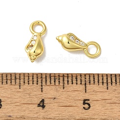 Латунные микро проложить кубический цирконий подвеска KK-H487-18G