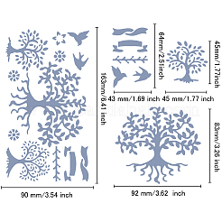 Трафареты для резки металла в стиле ретро из нержавеющей стали&nbsp;DIY-WH0242-289
