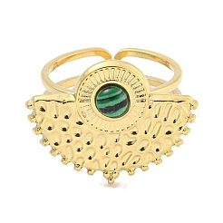 Ионное покрытие (ip) 304 нержавеющая сталь синтетический малахит манжетные кольца G-Z056-02G-03