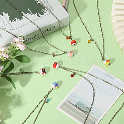 6 шт. латунные ожерелья NJEW-CA00002