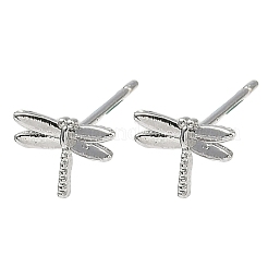 Латунные серьги-гвоздики для женщин&nbsp;EJEW-F403-06P