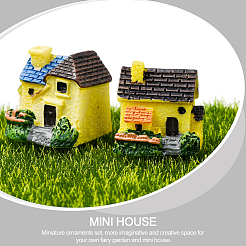 8 шт. 4 стиля фигурки виллы из смолы для украшения витрины&nbsp;DJEW-SP0001-18