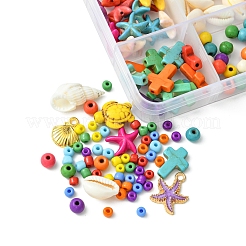 Наборы для изготовления браслетов из стеклянных семян&nbsp;DIY-FS0007-11A