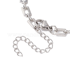 Изготовление браслетов из латунных прямоугольных звеньев AJEW-JB01302-02