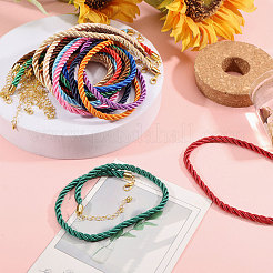 14 шт. 14 стиля полиэстерового плетеного круглого шнура для изготовления ожерелья&nbsp;NJEW-PH01638