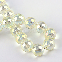 Стеклянные бусины с гальваническим покрытием &nbsp;EGLA-Q062-8mm-A02