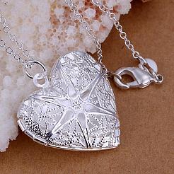 Латуни полые сердца диффузор Locket подвески&nbsp;KK-BB11640