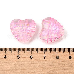 Прозрачные стеклянные эмалевые бусины&nbsp;GLAA-S388-01B