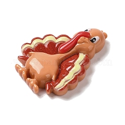 Кабошоны из непрозрачной смолы с изображением мультяшного племени&nbsp;LS-RESI-M043-01D