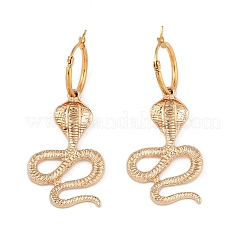 Серьги сплава обручем&nbsp;LS-EJEW-R021-04KCG-02