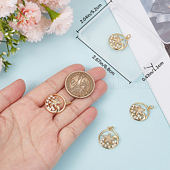 6шт латунные подвески с микропаве и кубическим цирконием KK-BBC0011-86