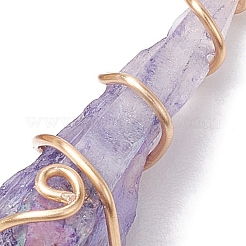 Гальванические подвески из натуральной медной проволоки с кристаллами кварца&nbsp;PALLOY-JF02676-01