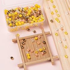 500шт 5 цвета смешанные стили стеклянные бусины EGLA-LS0001-04