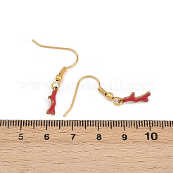 Серьги-подвески из нержавеющей стали 304 серии Ocean EJEW-K017-01G-G