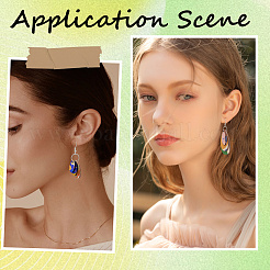 2 набор незаконченных деревянных заготовок для изготовления сережек-подвесок&nbsp;DIY-SP0004-46