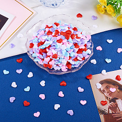 1000 шт. 5-цветная полиэстеровая губка в форме сердца-конфетти DIY-TA0012-51