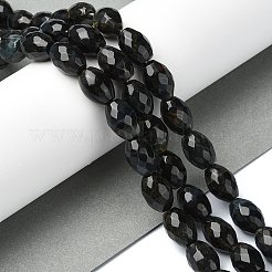 Окрашенные естественно тигровый глаз бисер пряди G-C135-J01-01