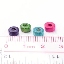 Плоские круглые бессвинцовые бусины из натурального клена X-WOOD-S610-M-LF