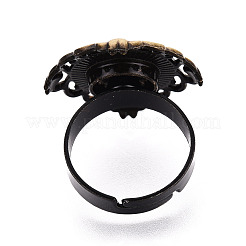 Основание из сплава с ромбовидной оправой и железом с вращающимся подносом&nbsp;MAK-T012-02AB