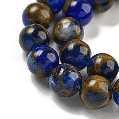 Синтетический золотой клинкер камень бисер пряди G-P549-A01-01A