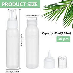 30 шт. пустые пластиковые многоразовые бутылки-спреи AJEW-BC0008-92A