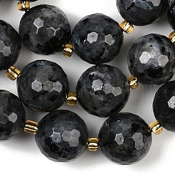 Натуральные нити бус из ларвикита G-C249-A07-16mm