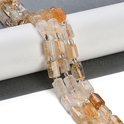 Природный желтый кварц нитей бисера G-G162-D07-01