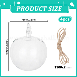 Стеклянные подвесные гидропонные вазы&nbsp;AJEW-WH0752-090B