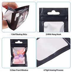 160 шт. пластиковый пакет с застежкой-молнией «инь-ян» с видимым окошком&nbsp;ABAG-TA0001-94A